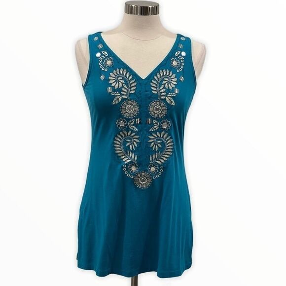 INC International Concepts Women’s Embroidered Top - Picture 1 of 14